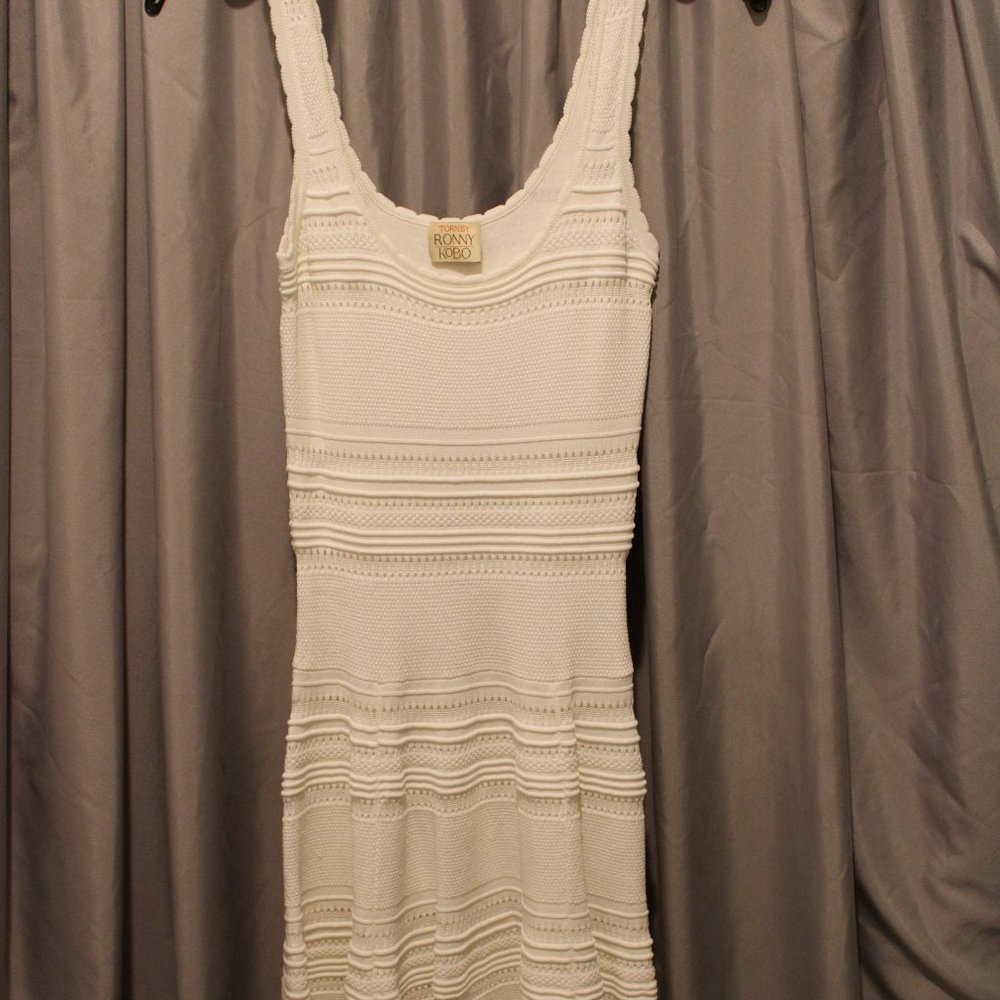 Torn By Ronny Kobo White Dress